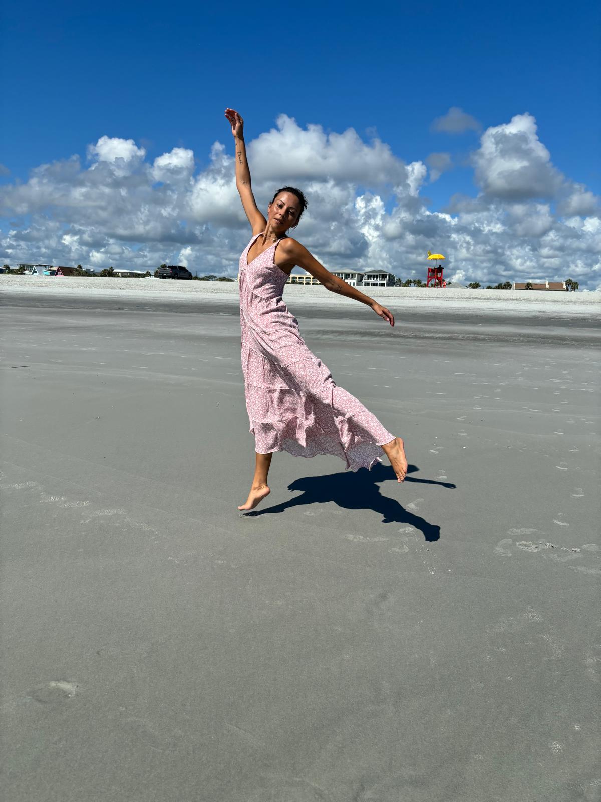 Blush Off White ditsy floral