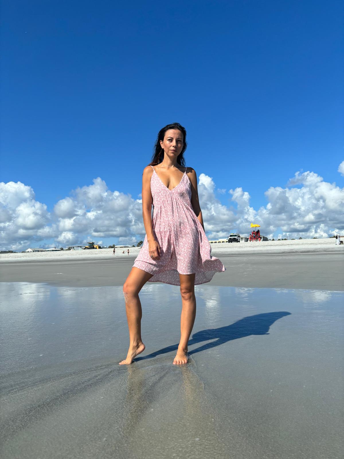 Blush Off White ditsy floral