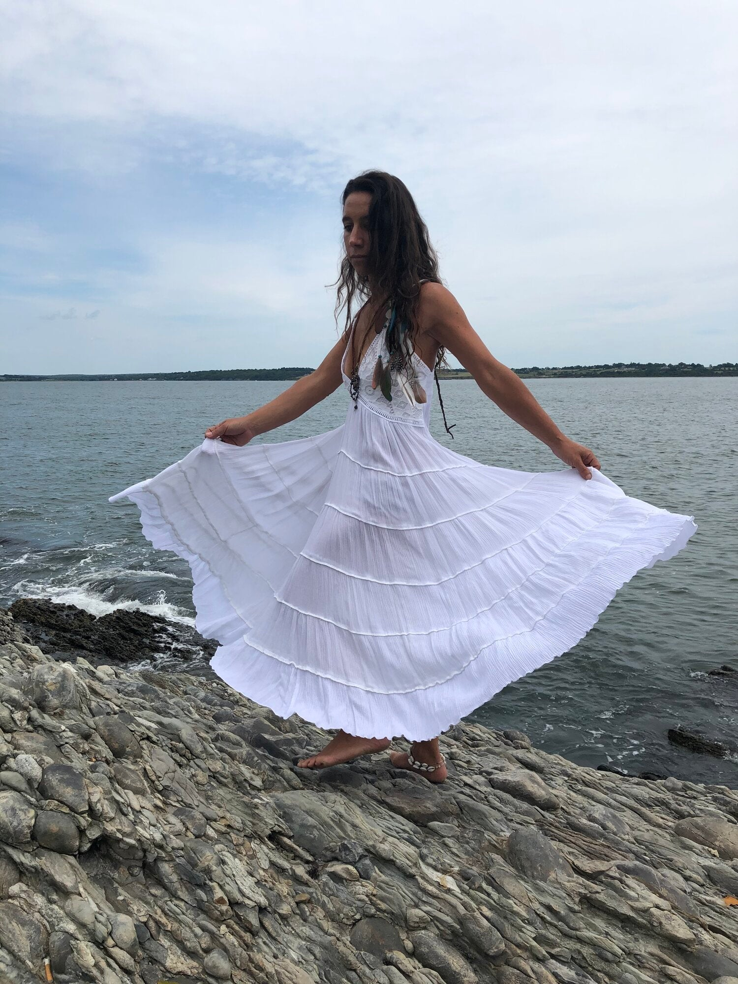 Selene Maxi Ruffle Dress