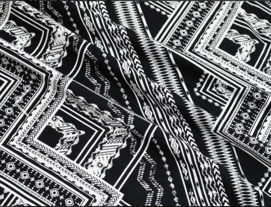 Black Bohemian Print