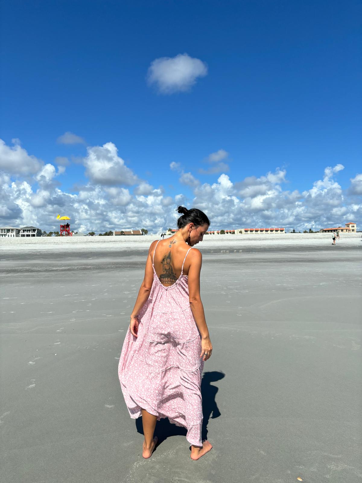 Blush Off White ditsy floral
