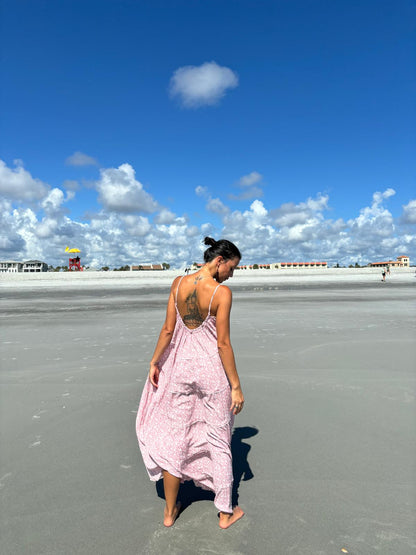 Blush Off White ditsy floral