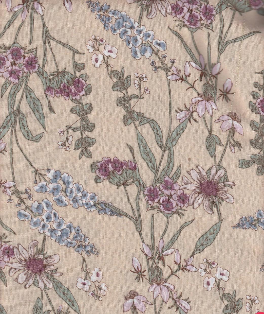 Flowers on taupe