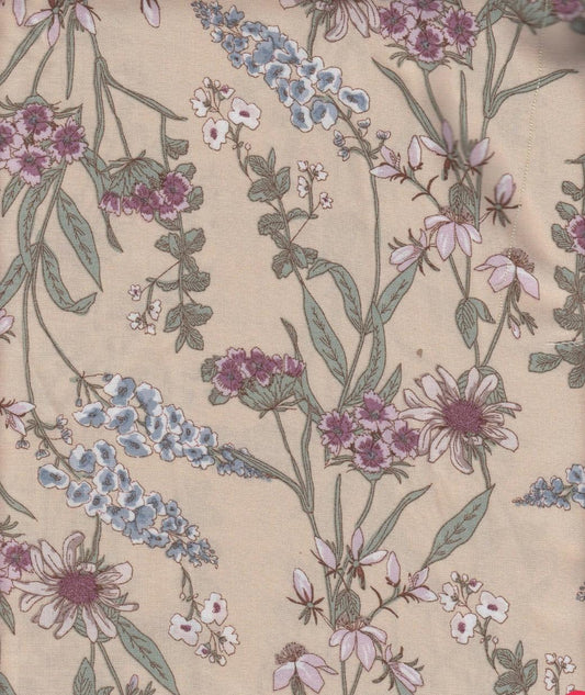 Flowers on taupe