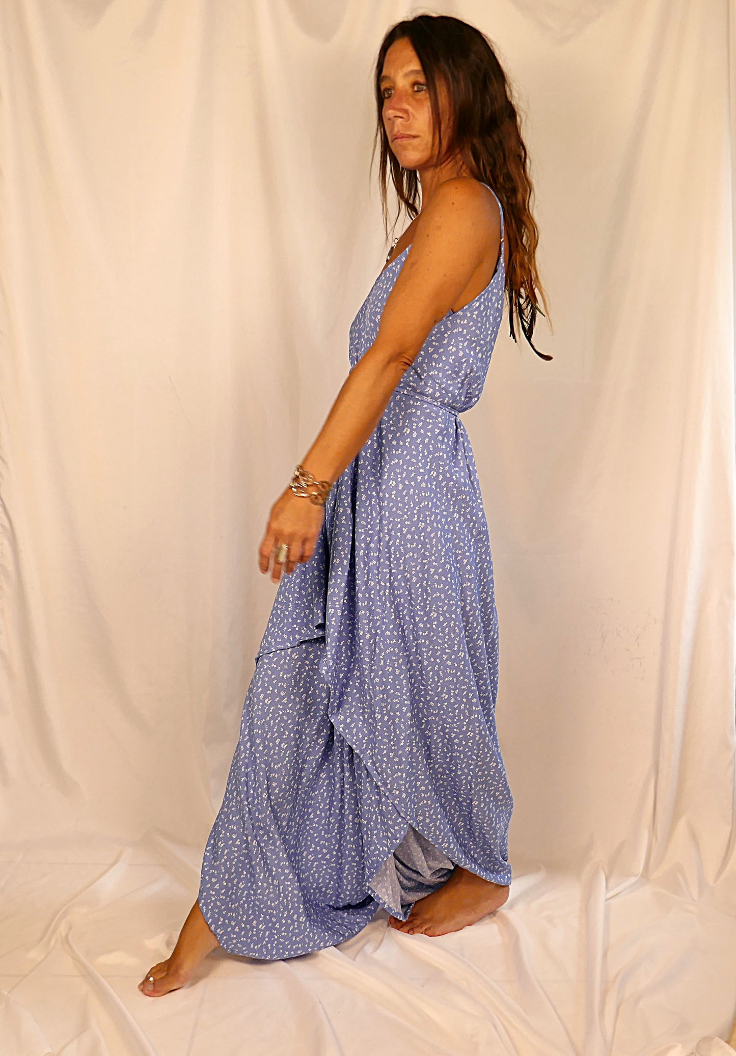 Denim Blue Floral