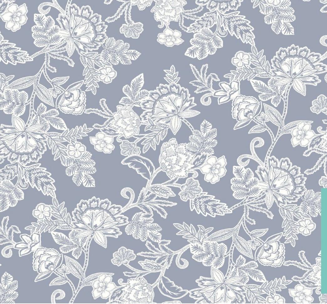 Vintage Blue Floral